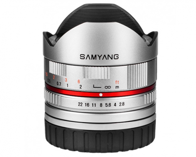 Samyang Samyang Ob. 8mm 2,8 UMC CS II Fish Eye per Fuji X Silver