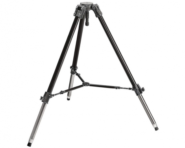 Manfrotto MANFROTTO 528XB Treppiede cine/video pesante nero, culla 100mm, stab.interm.