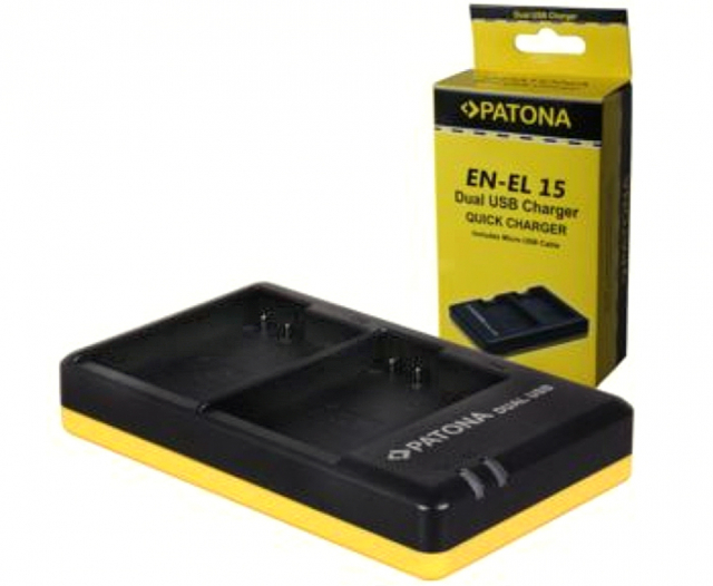 Patona Patona Caricabatteria Usb Dual per Nikon EN-EL15