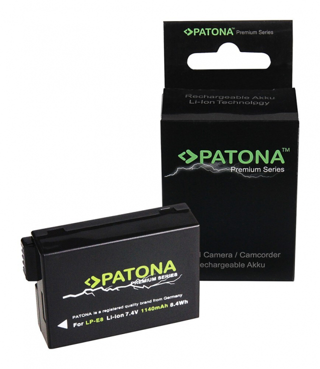 Patona Batteria Canon LP-E8 Patona Premium compatibile 1140mAh