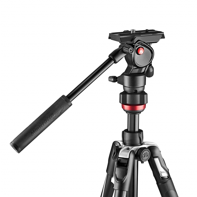 Manfrotto Manfrotto MVKBFRL-LIVE Kit Befree Live Leva con Testa Fluida MVH400AH in Alluminio