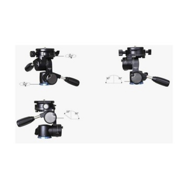 Sirui Tête Sirui FD-01 Quatre Voies Aluminium