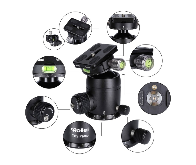 Rollei Rollei Testa T8S tête panoramique arca swiss
