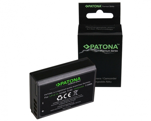 Patona Patona -  Battery Premium x Canon LP-E10 1020mAh