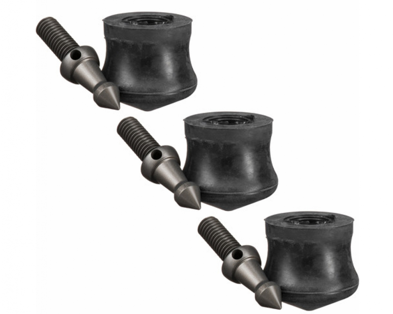 Gitzo Gitzo piedini in gomma e puntale, 38mm, set da 3