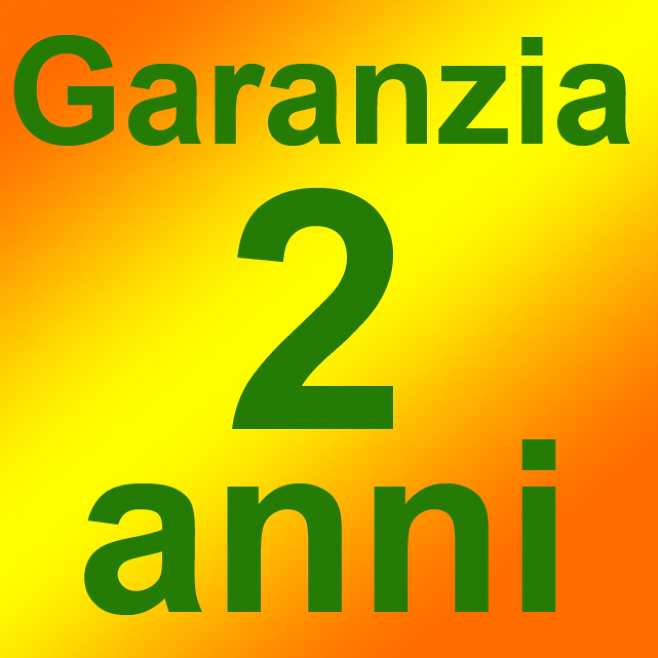  Garanzia 2 anni
