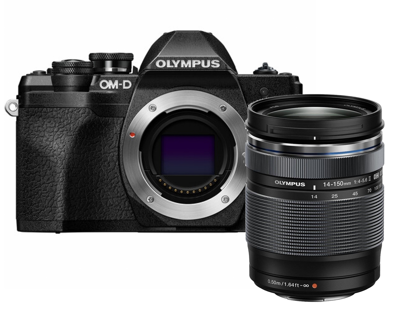 Om system olympus Olympus OM-D E-M10 Mark IV +14-150 F/4-5,6 II  BLACK/BLACK