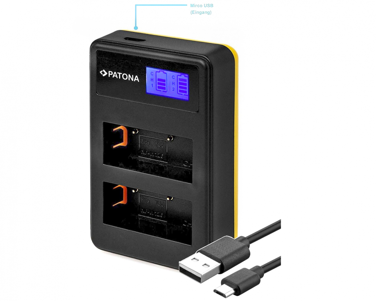 Patona Patona Caricabatteria USB DUAL PER Fuji NP-W126S lcd