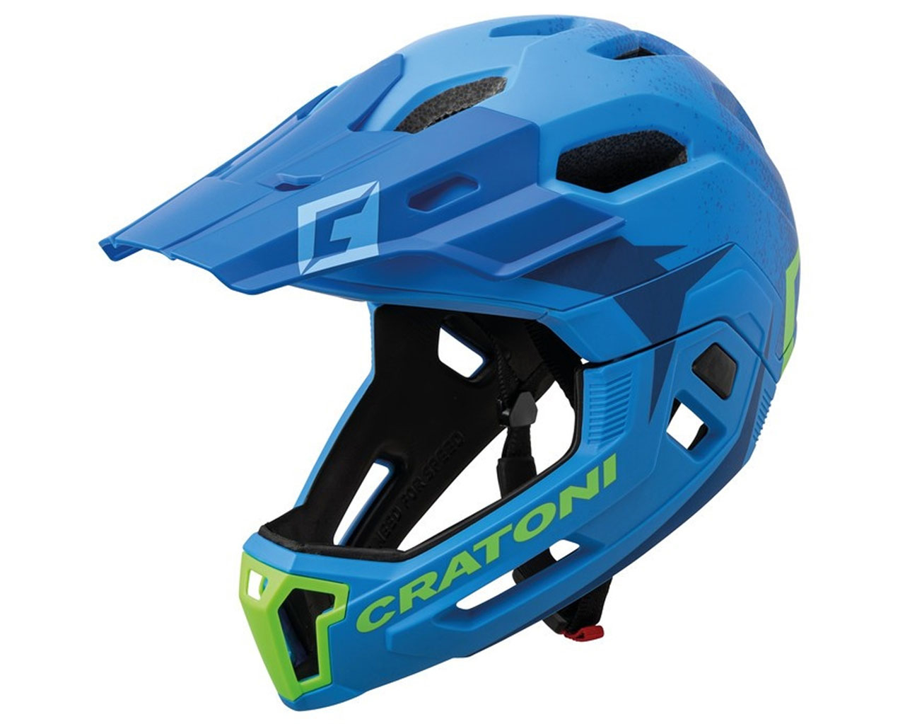 Cratoni Casque Cratoni C-Maniac 2.0MX (VTT) T. L / XL (58-61cm) bleu / citron vert mat