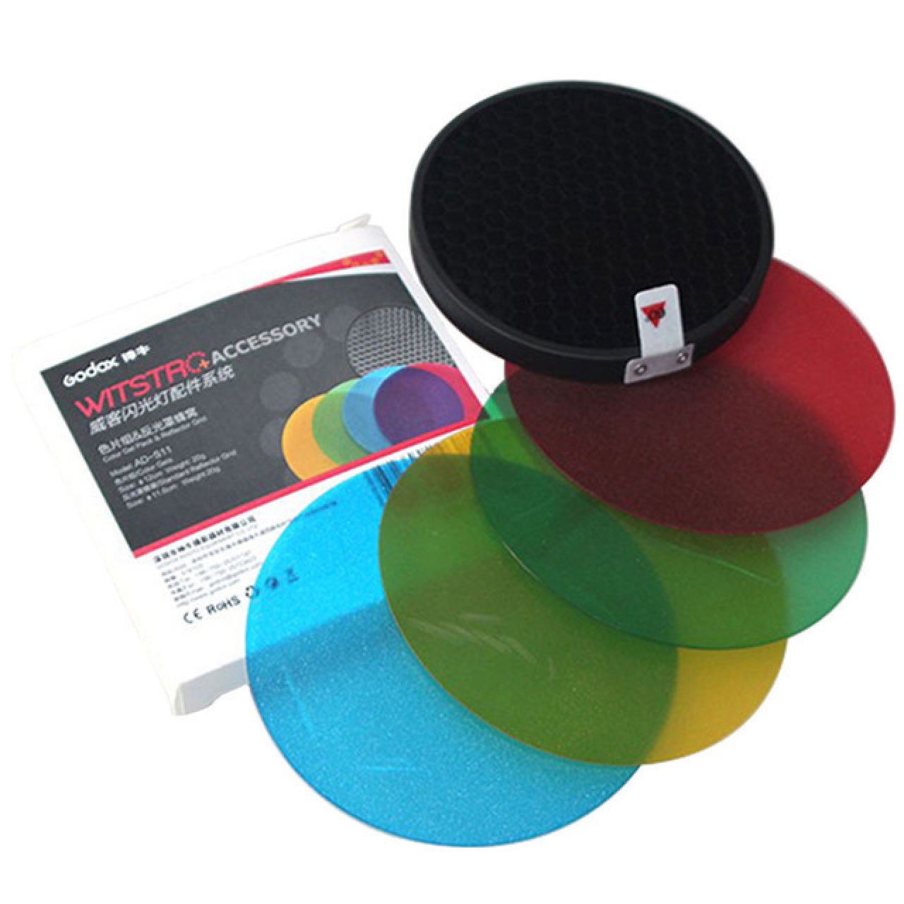 Godox Godox Kit Gelatine AD-S11 con Parabola e Griglia a Nido d'ape D120 X AD-360