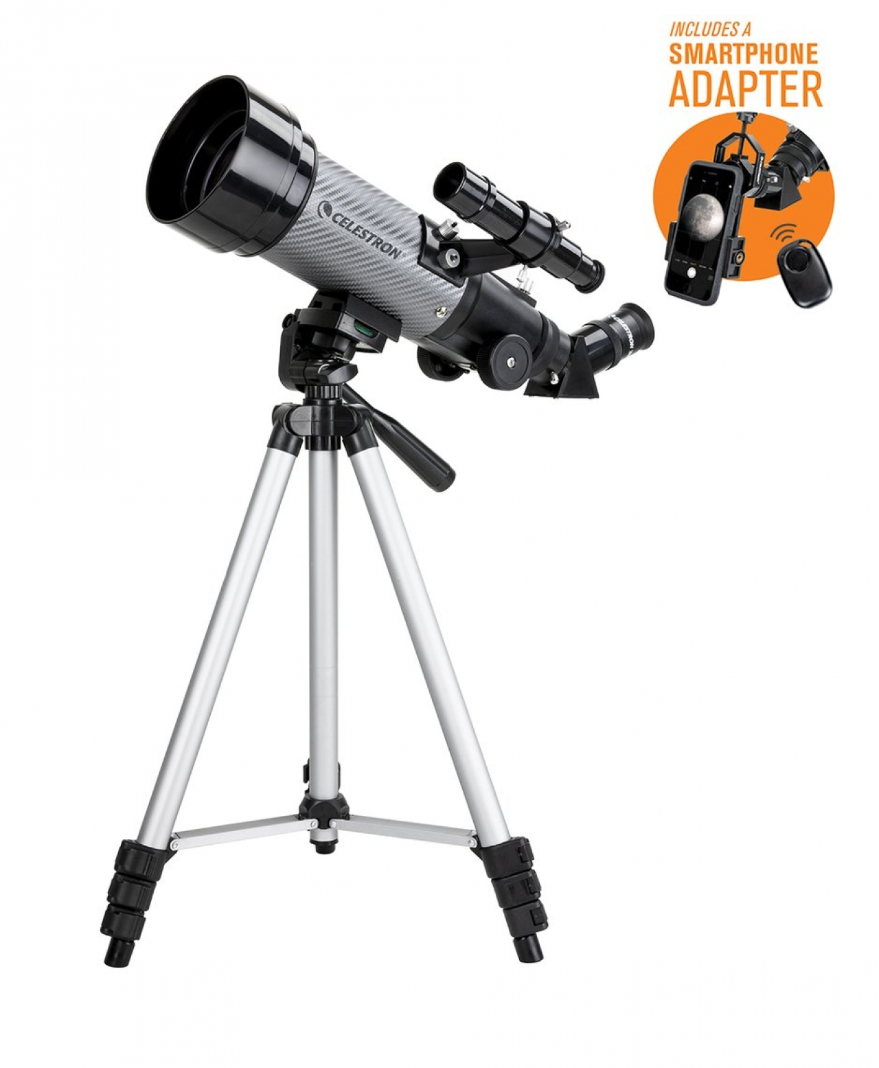 Celestron Celestron Travelscope 70 DX - Include raccordo foto per Smartphone, Barlow 2x e
filtro lunare