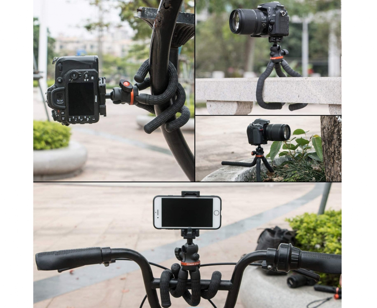 Coman Coman - MT35 - Treppiede da tavolo snodabile Black - Nuovo