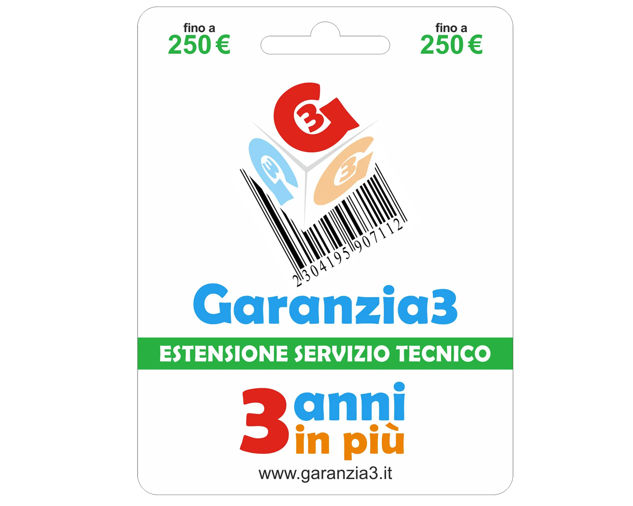 Garanzia3 Garanzia3 - 3 anni di più (fino 250€)