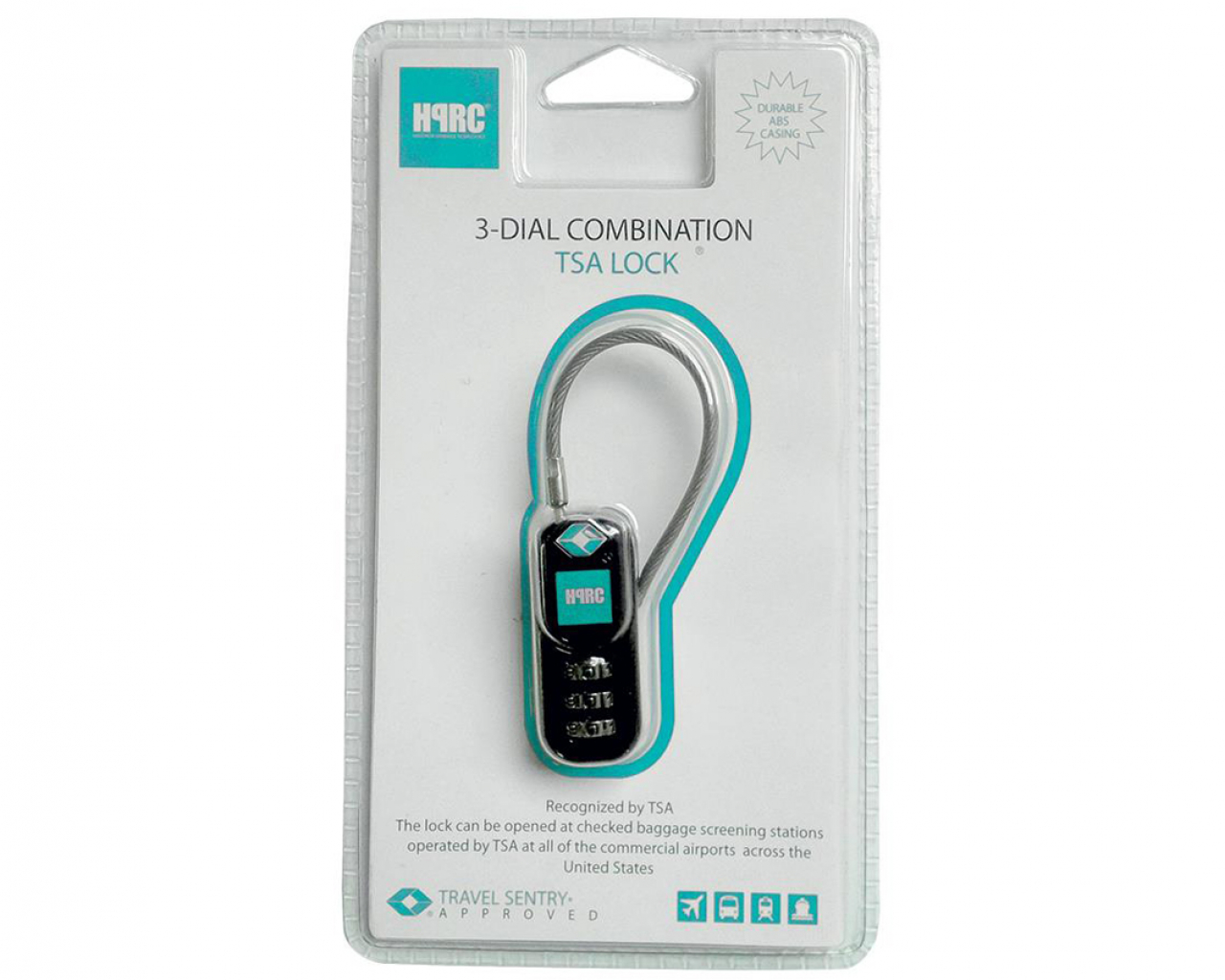 Hprc HPRC - Serrure à combinaison hprc 3-dial tsa avec câble flexible facile