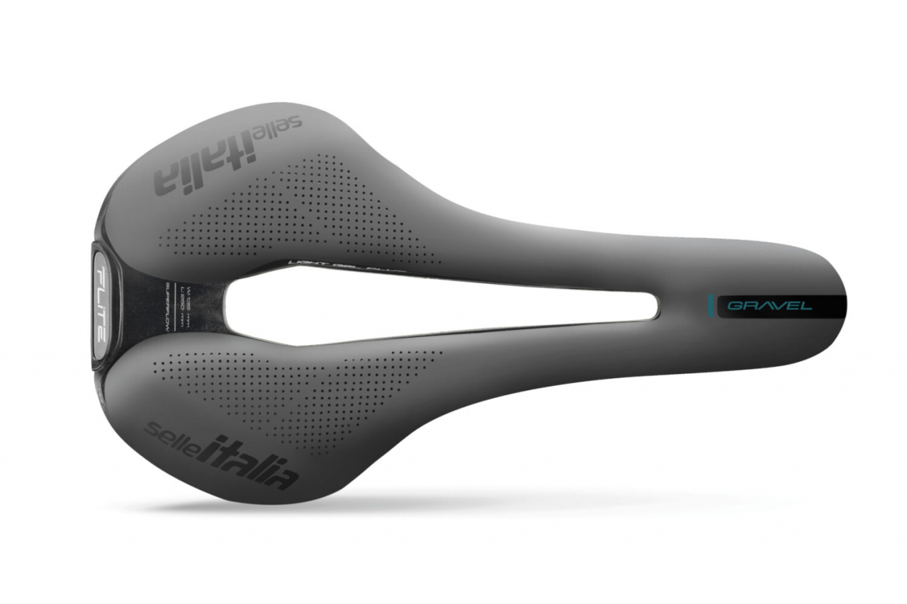 SELLE ITALIA Selle Italia Sella FLITE BOOST GRAVEL SUPERFLOW TITANIO S3 228gr Grigio / Nero