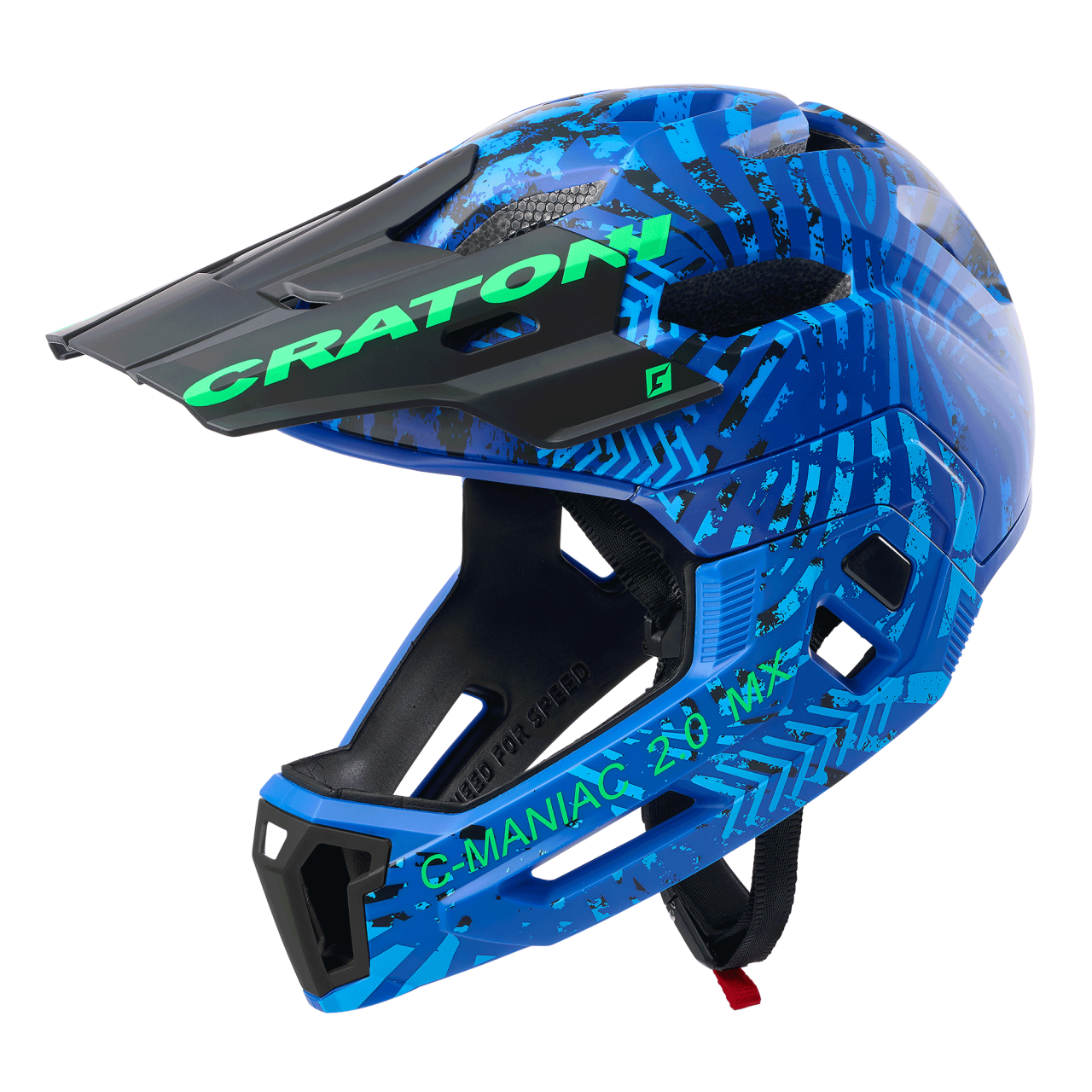 Casco Cratoni C-Maniac 2.0MX (MTB) T. L/XL (58-61cm) blu/verde opaco su  Fotocolombo.it