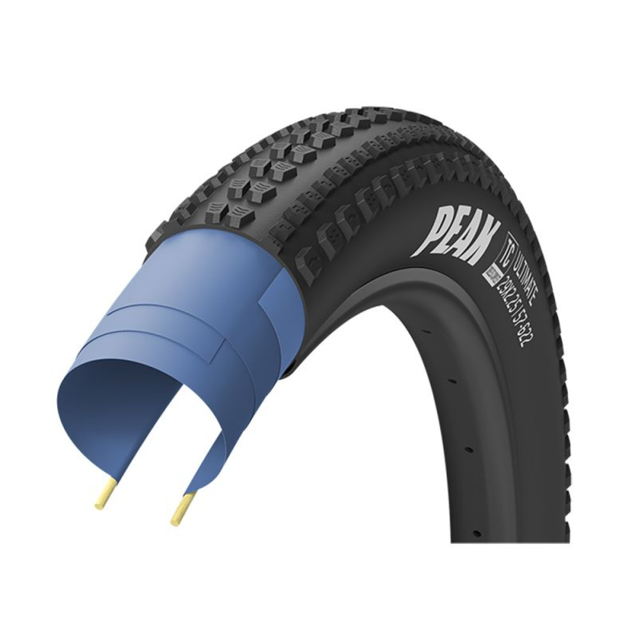 Good year Goodyear Copertura 27.5x2.25 Peak Ultimate - Mountain Tubeless Ready - Pieghevole 57-58460TPI Dynamic A/T 680 gr Nero