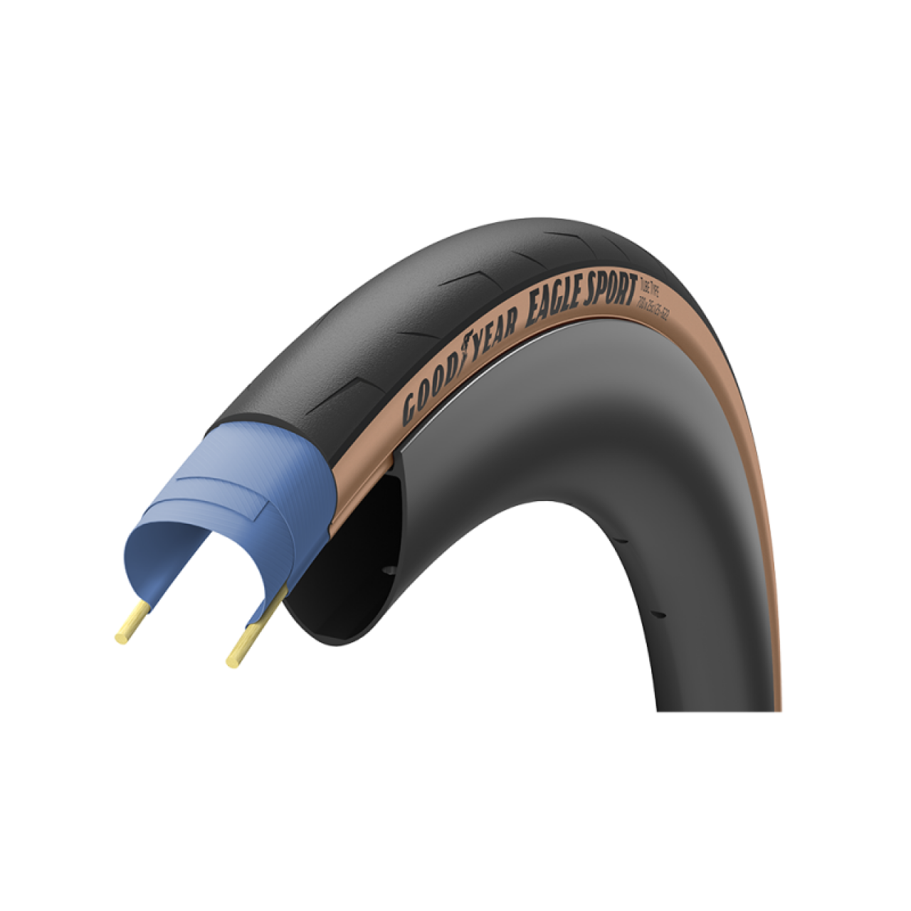 Good year Goodyear Copertura 700x28 EAGLE F1 Tube Type 28-622 120TPI Dynamic GSR 235 gr Nero/Para