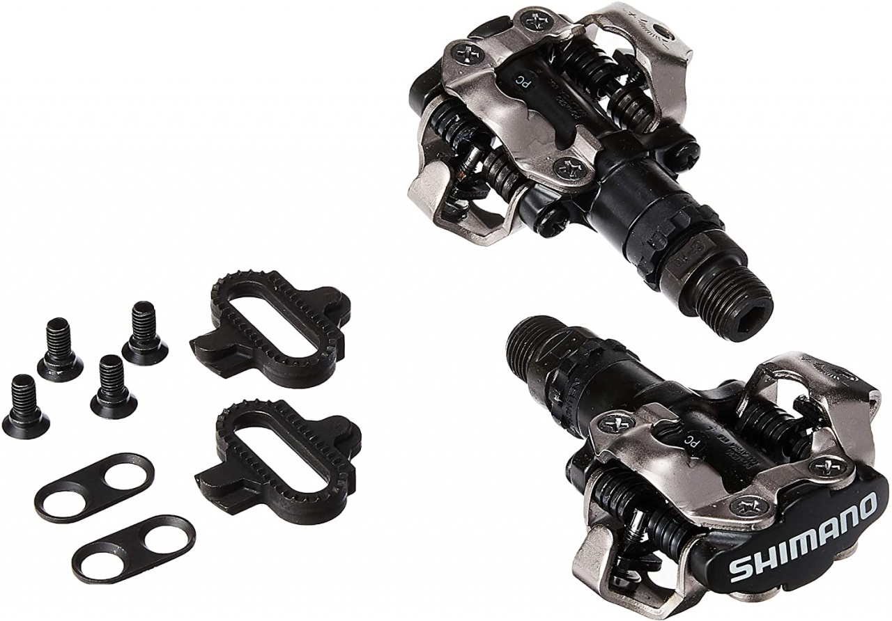 Shimano M520 SPD Black Pedals With SM-SH51 Cleats