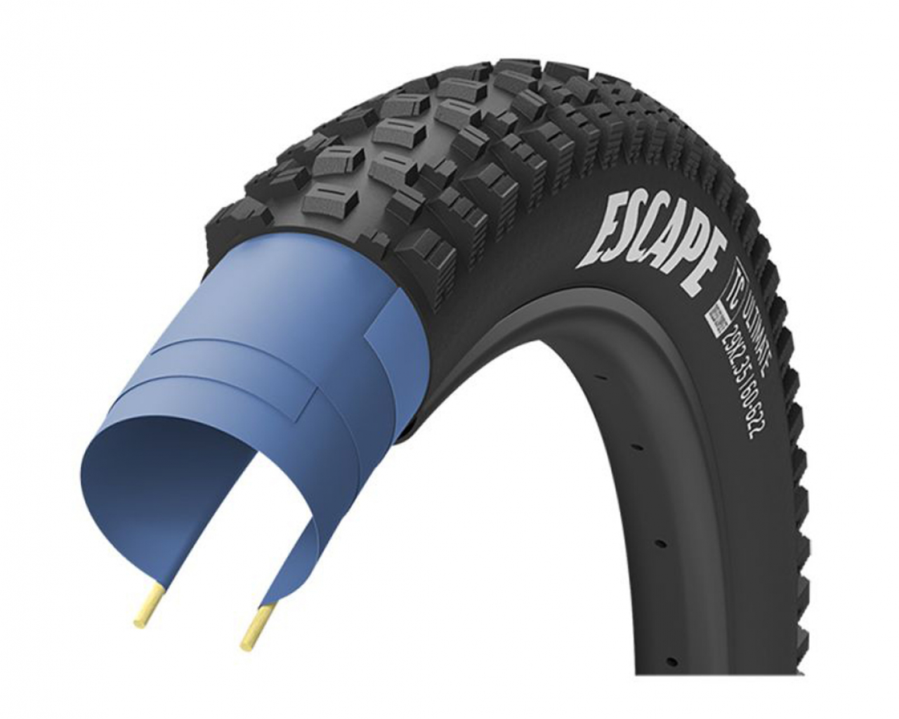 Good year Goodyear Copertura 29x2.35 Escape TLR Tubeless Ready Pieghevole 60-622 60TPI Dynamic R/T 880 gr Nero