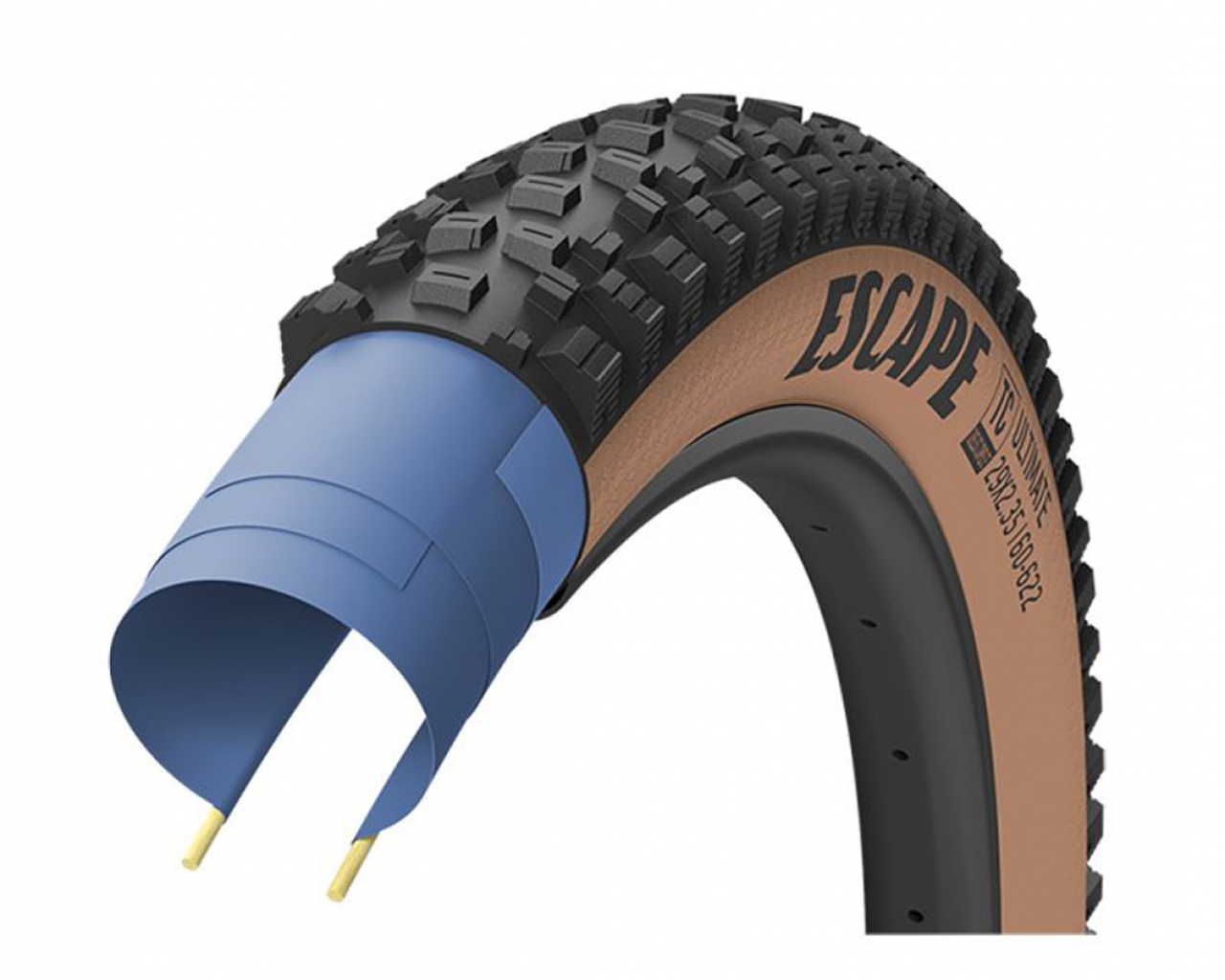 Good year Goodyear Copertura 29x2.35 Escape TUBELESS COMPLETE 60-622 120TPI Dynamic R/T885 gr Nero Para