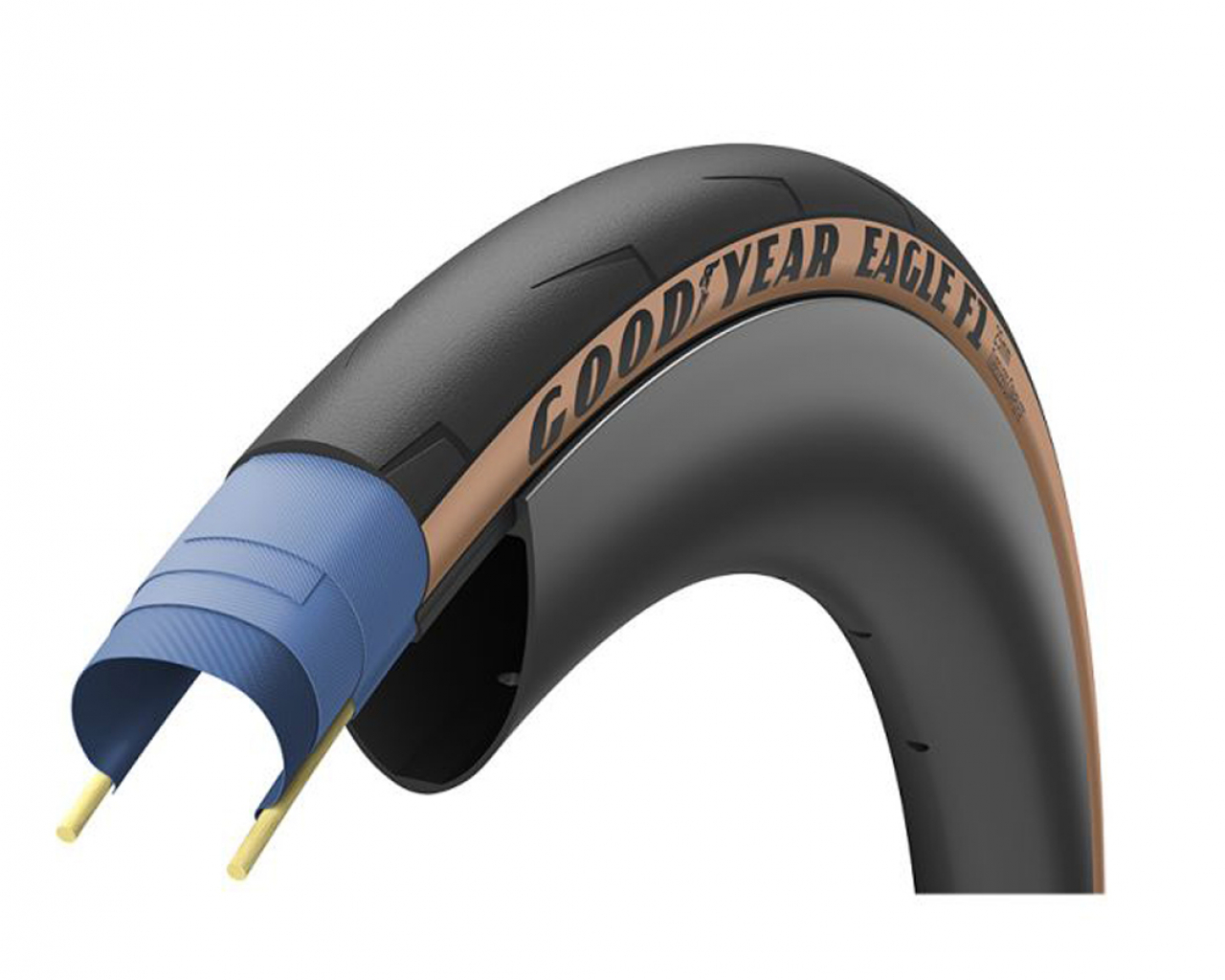 Good year Goodyear Copertura 700 X 25 - Pieghevole - EAGLE F1 - Nero/Para (25-622) 265g TPI 120  Dynamic GSR Tubeless Complete