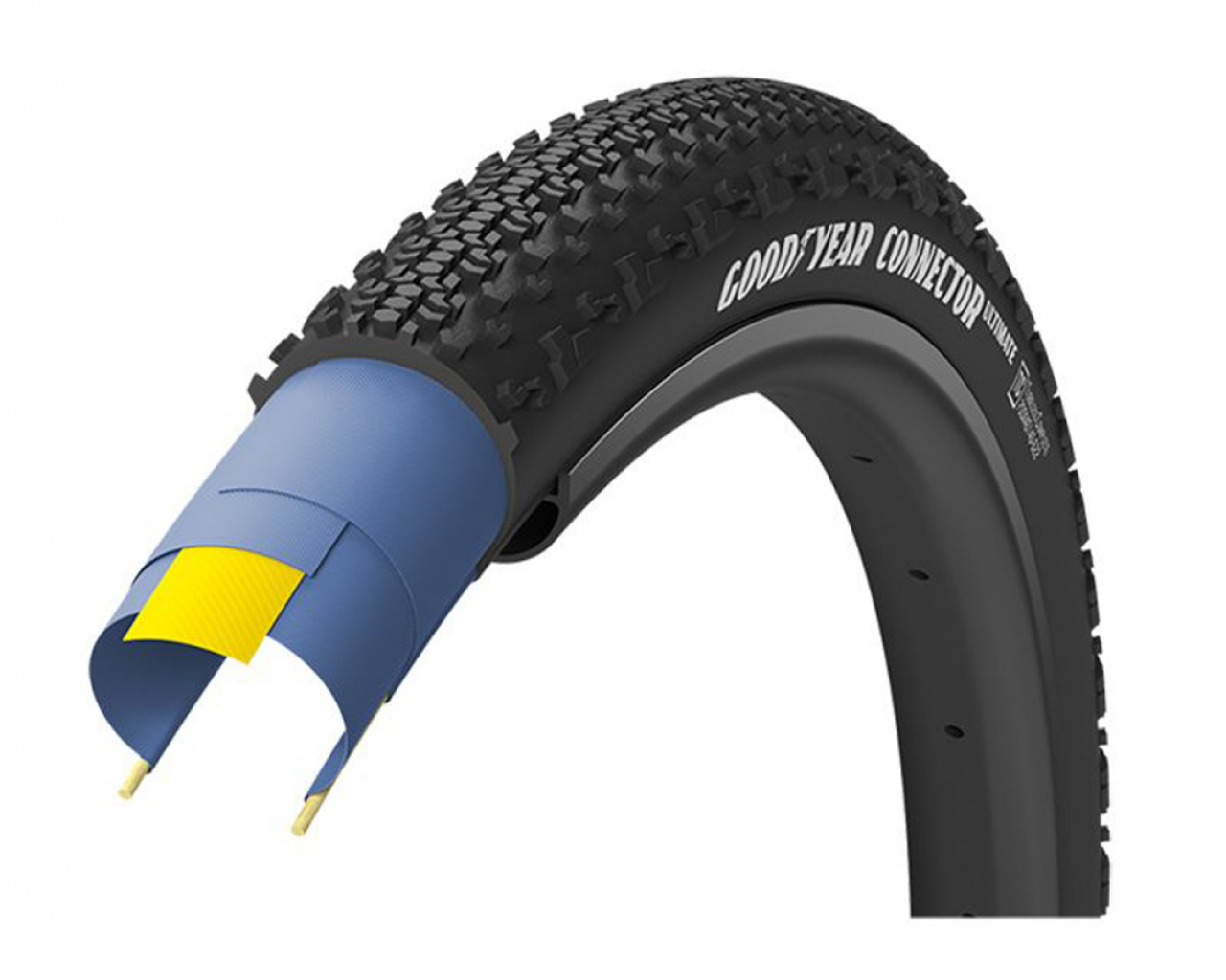 Good year Goodyear Copertura 700 X 35 - Pieghevole - CONNECTOR ULTIMATE Nero (35-622) 460g TPI 120 Dynamic Silica4 GRAVEL