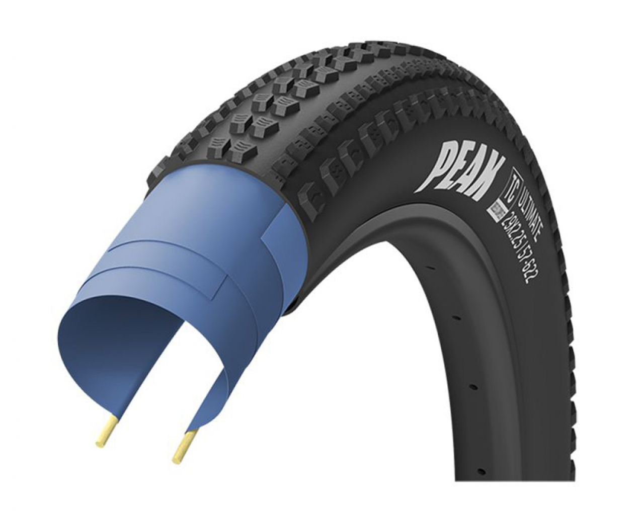 Good year Goodyear Copertura 700x40 Peak - All-Terrain TUBELESS COMPLETE 40-622 120TPI Silica4 475 gr Nero Goodyear