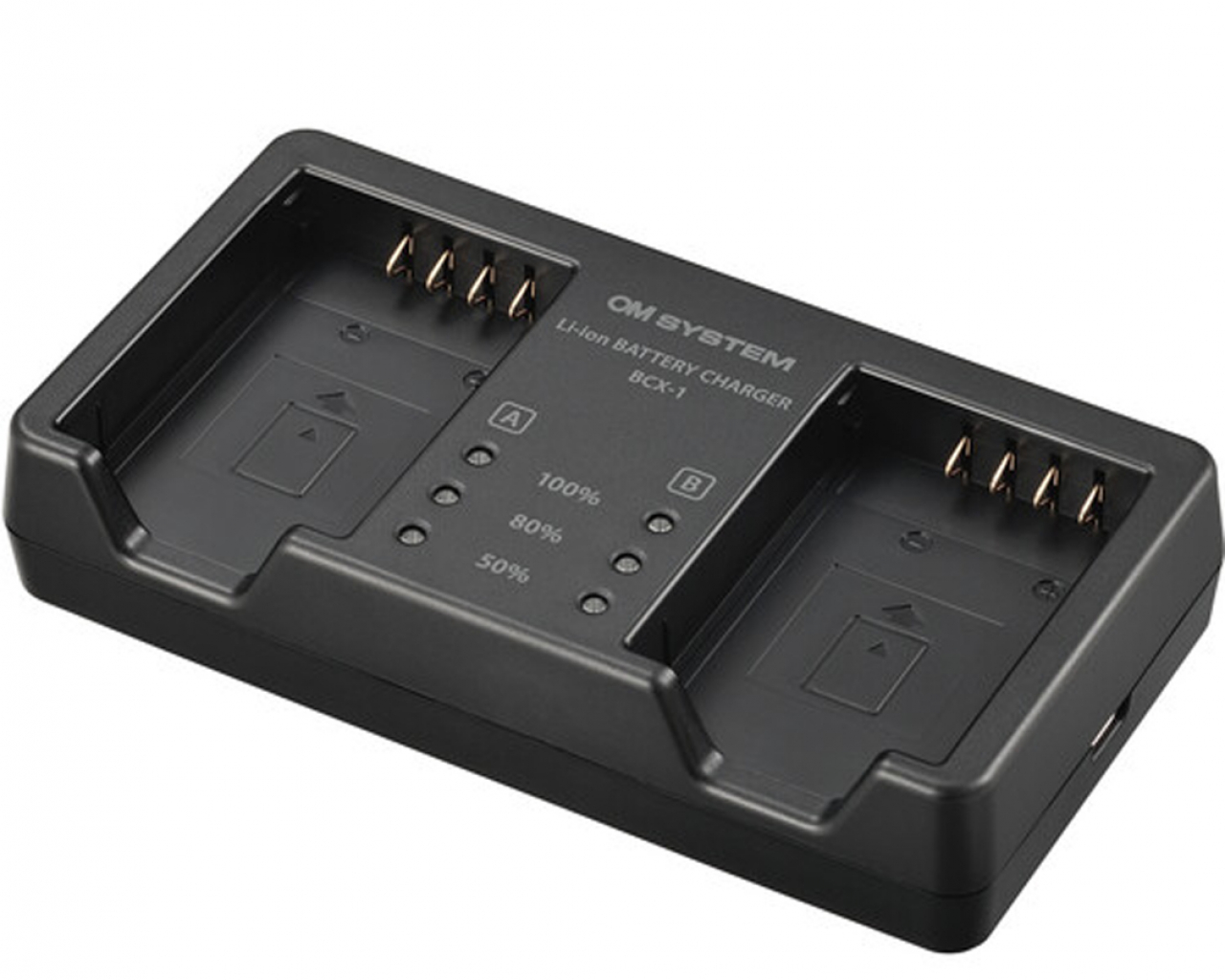 Om system olympus OM System BCX-1 caricabatterie per 2 BLX-1