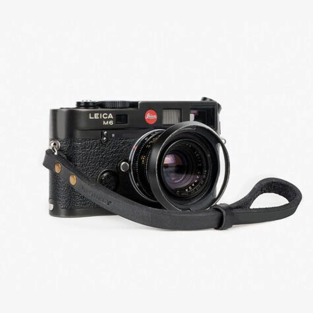 Bronkey Bronkey Berlin #201 - Black Leather camera strap 23,5cm
