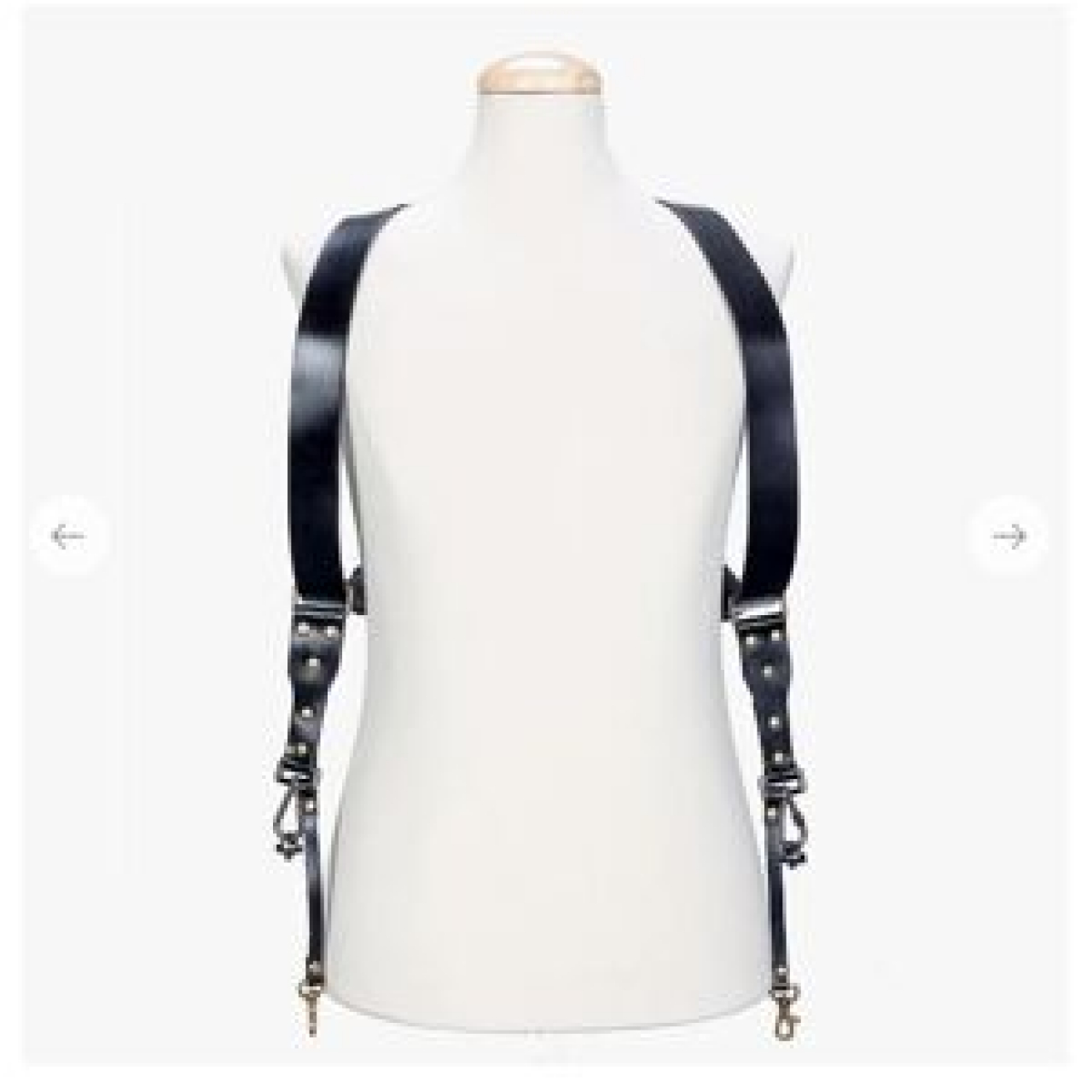 Bronkey Bronkey Berlin #501 - Black dual leather camera strap ONE