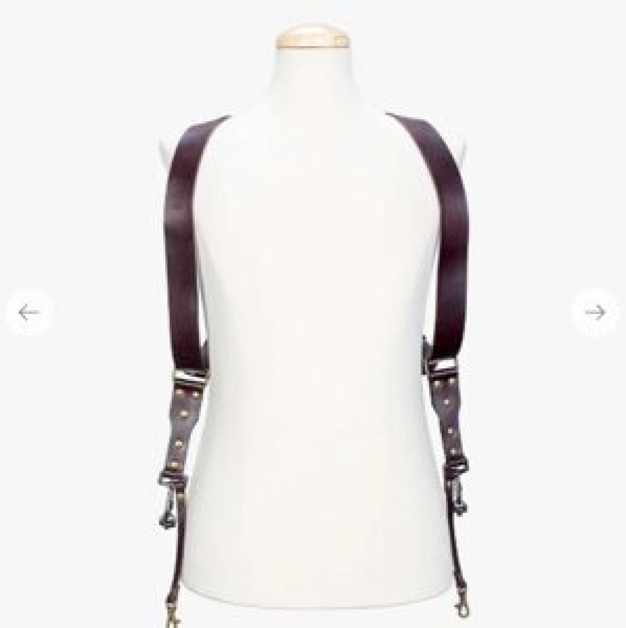 Bronkey Bronkey Berlin #502 - Brown dual leather camera strap ONE