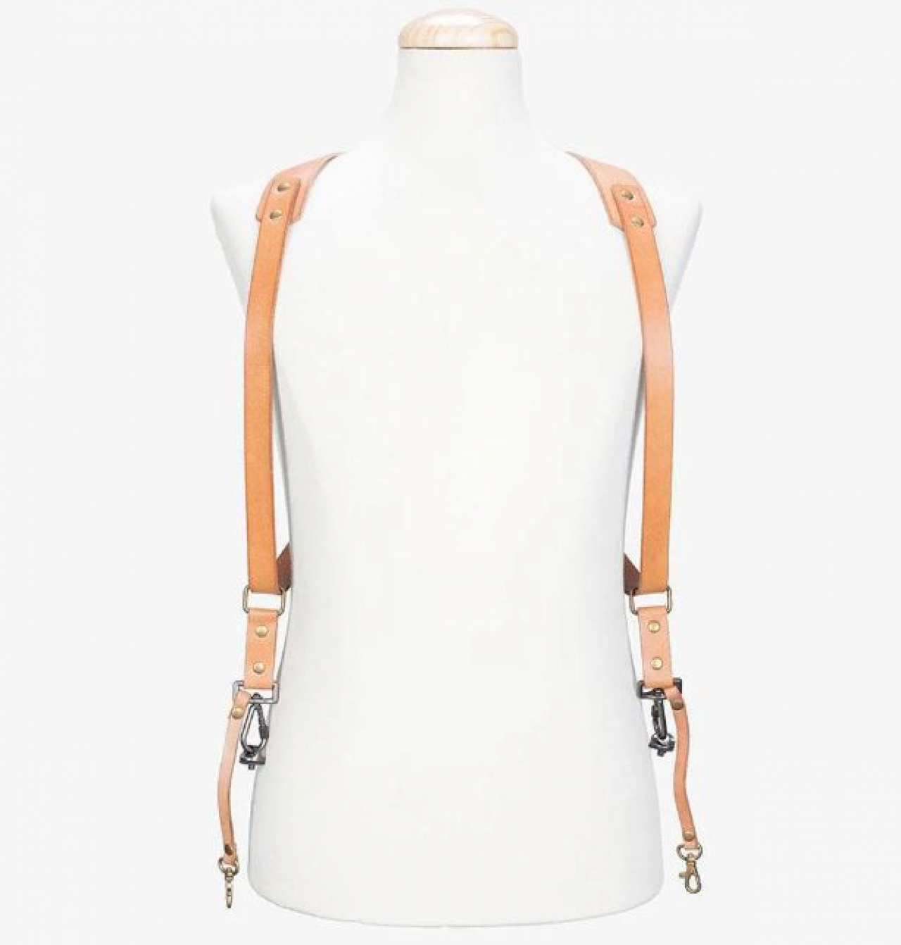 Bronkey Bronkey Berlin #703 - Tanned dual leather camera strap Large