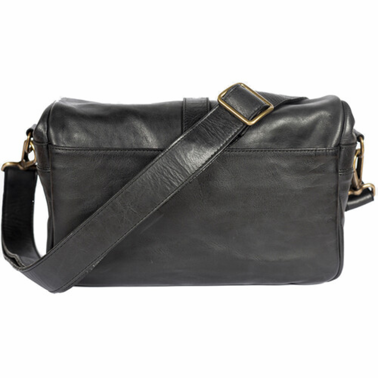 Bronkey Bronkey Paris black leather small size crossbody camera bag