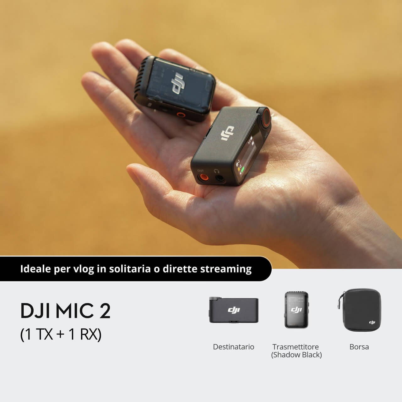 Dji Dji - Mic 2 (1 TX + 1 RX) (CE)