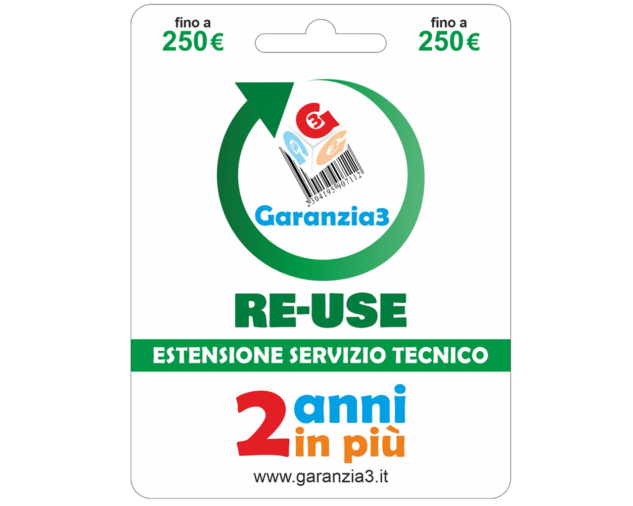  Garanzia3 - Re-Use - Fino a 250€