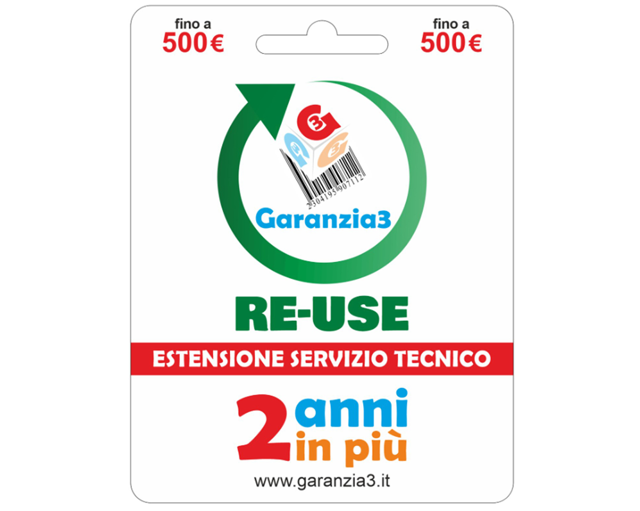  Garanzia3 - Re-Use - Fino a 500€