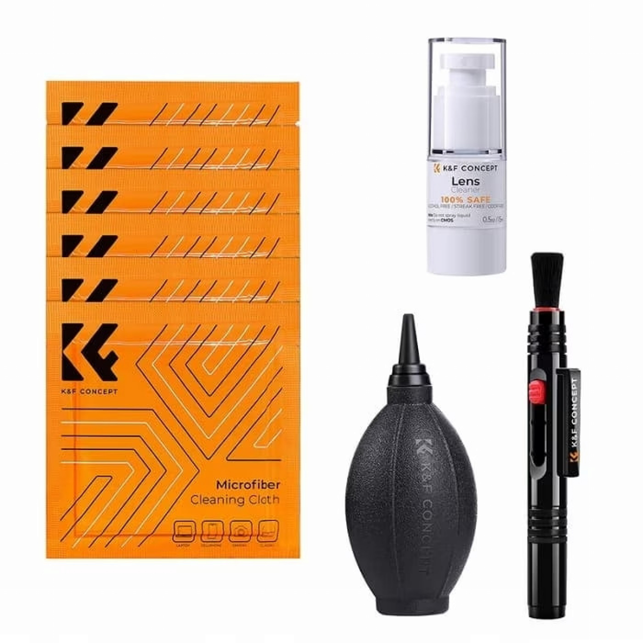 K&f K&F CLEANING KIT 4in1 (Liquido+Blower+Pen+6x Panni)