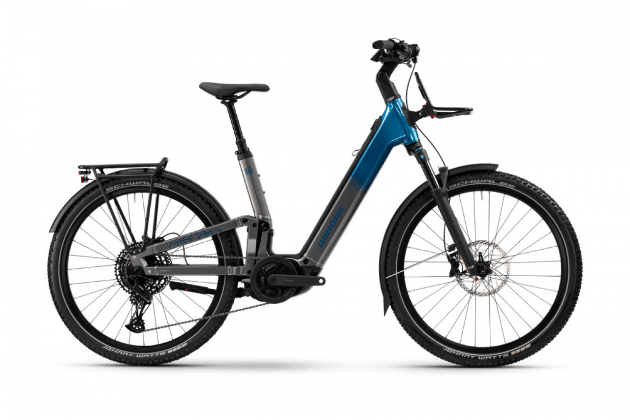 Winora Winora Sinus fs x12 - i800wh 12v sx eagle win bcxk gl_stone/blu t. L