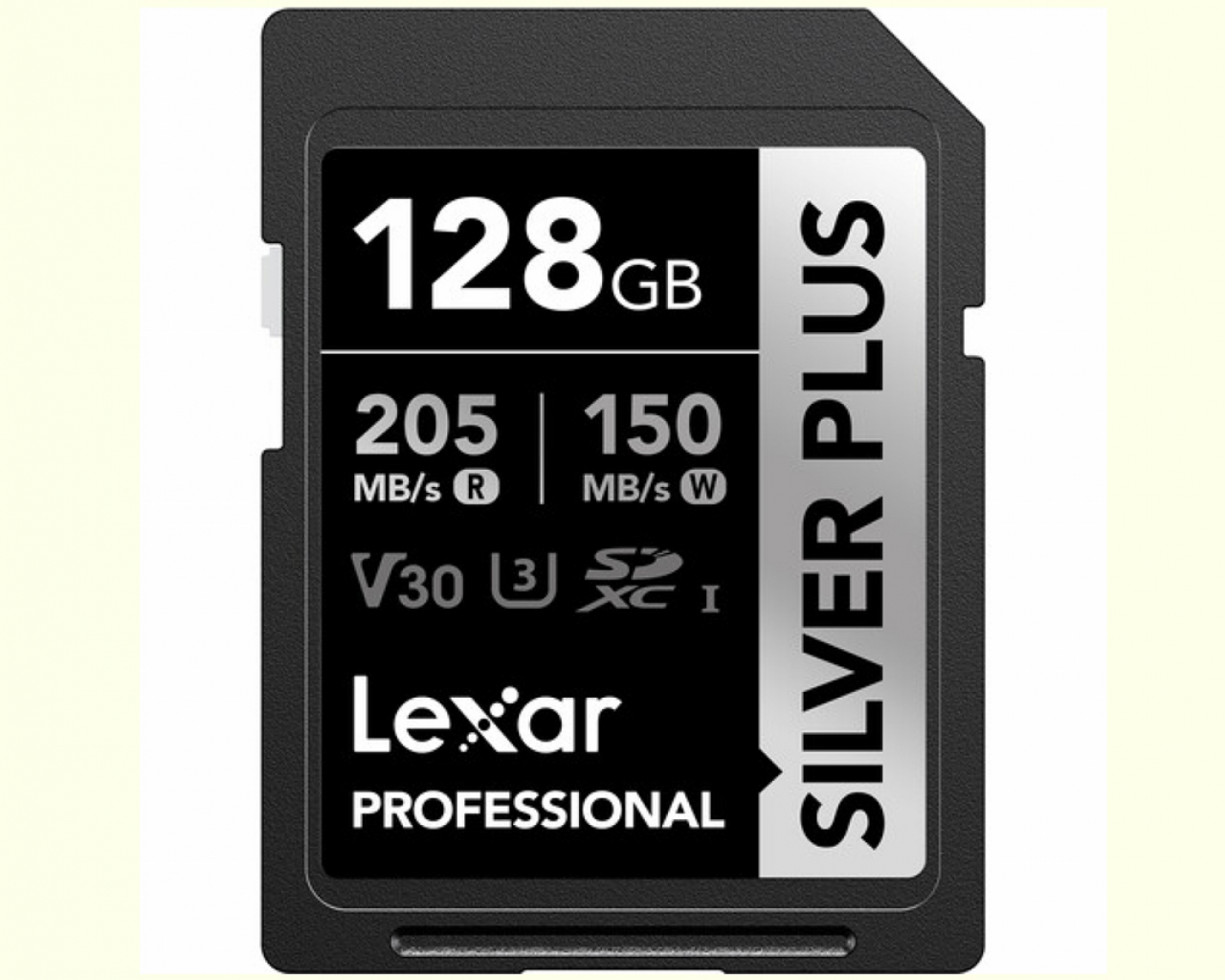 Lexar Lexar 128GB Pro Silver Plus SDXC V30 U3