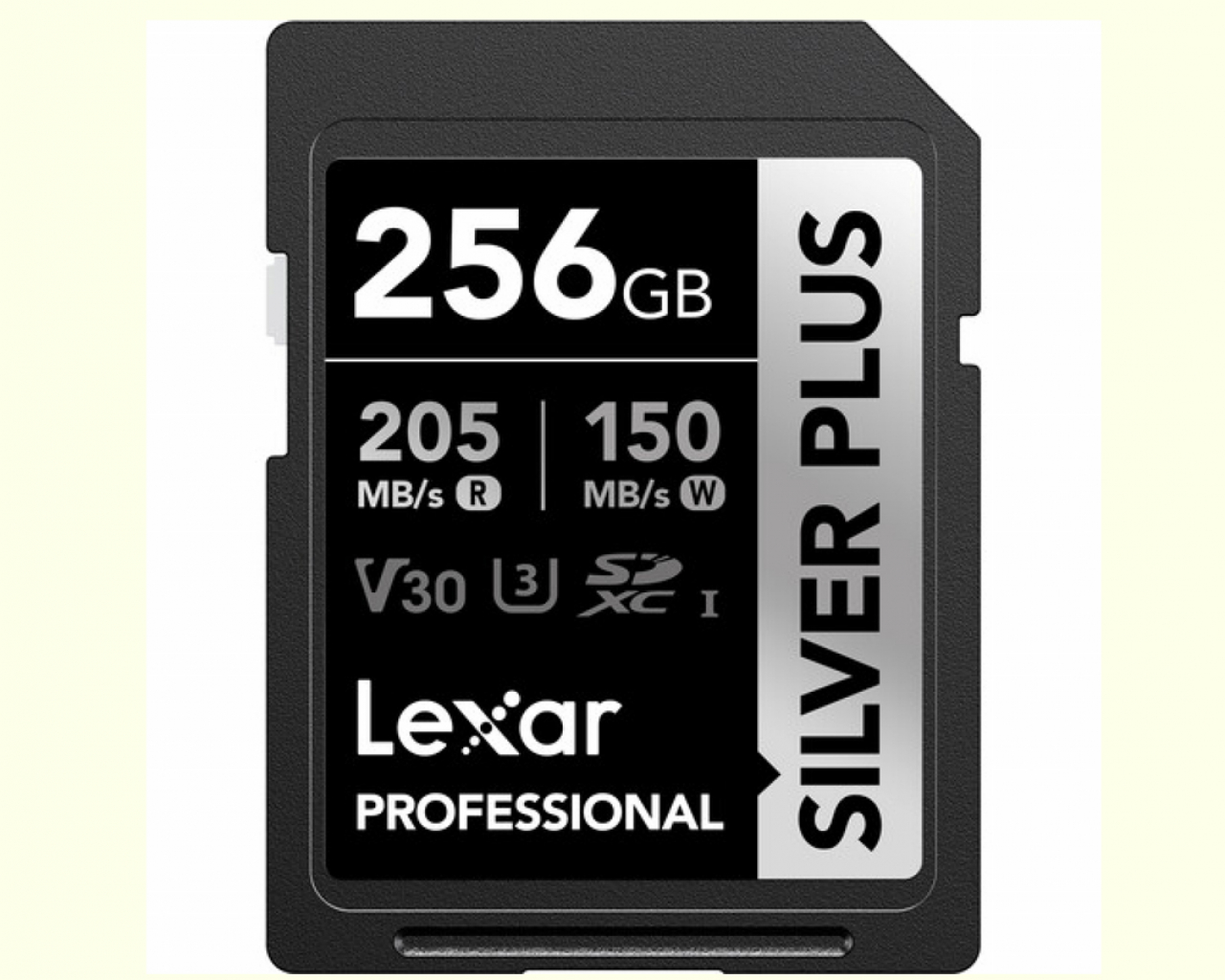 Lexar Lexar 256GB Pro Silver Plus SDXC V30 U3