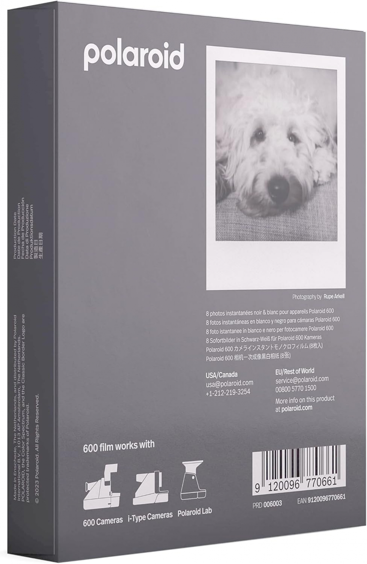 Polaroid Polaroid B&W Film for 600