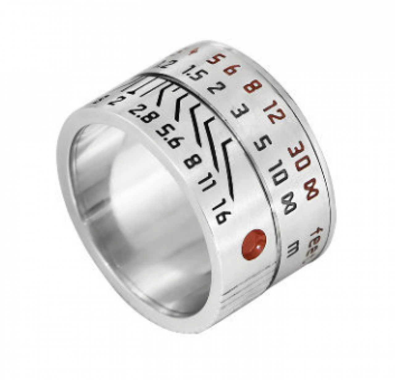 Aedi Aedi - Anello Camera lens Mobile 35mm - Misura 30 - Acciao Inox