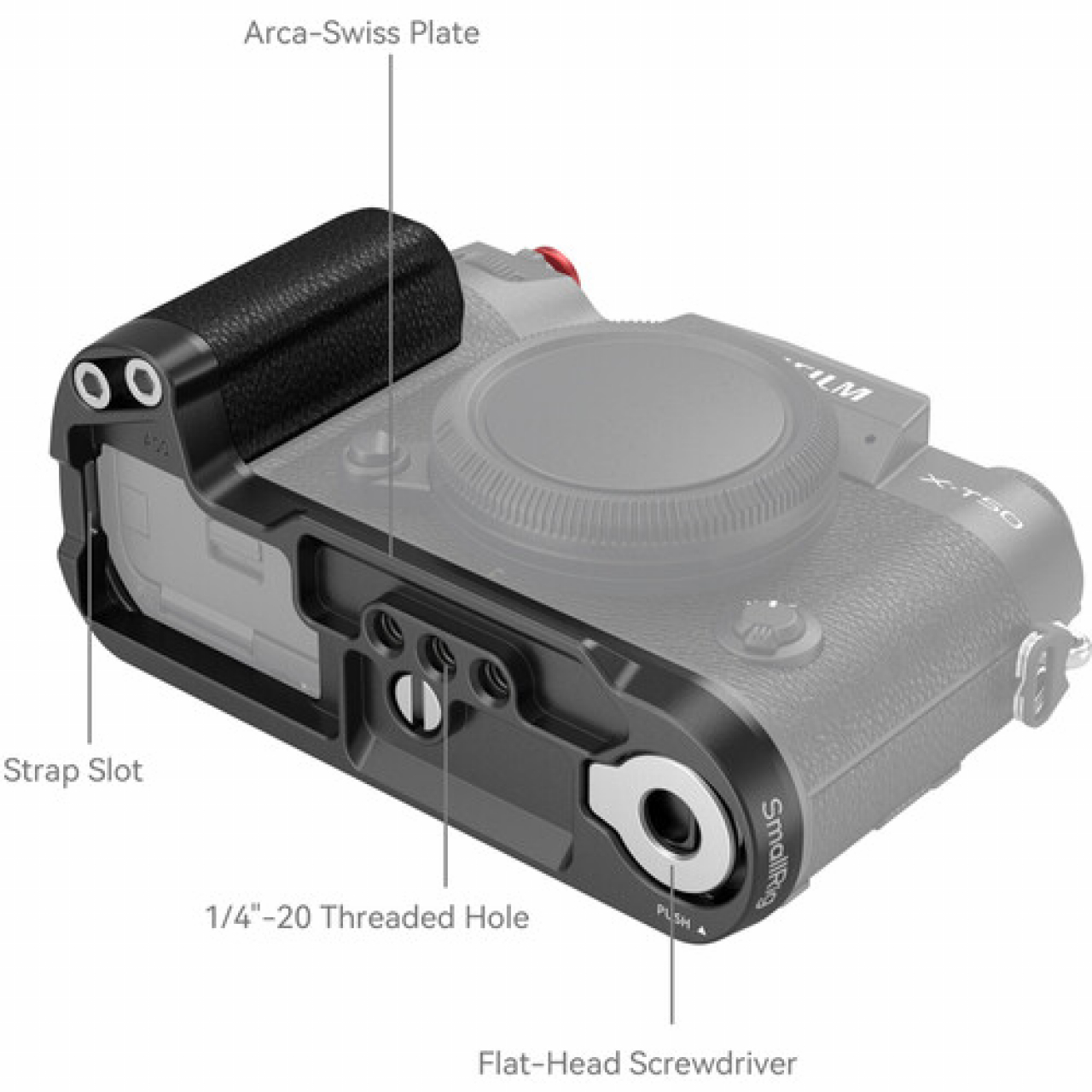 Smallrig SmallRig Silicone L-Shape Grip for FUJIFILM X-T50 (Black) 4783