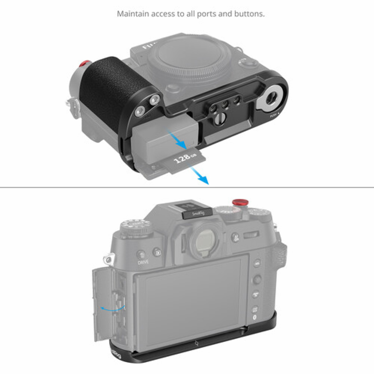 Smallrig SmallRig Silicone L-Shape Grip for FUJIFILM X-T50 (Black) 4783