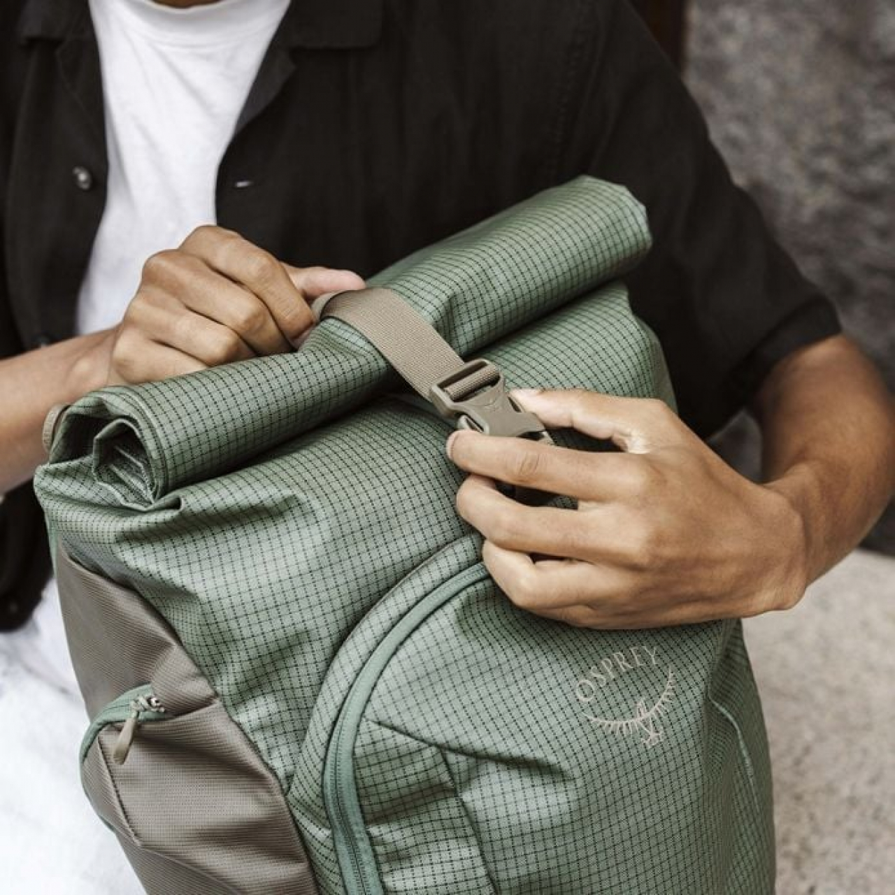 Osprey Osprey Transporter Roll Top Raven Black Os