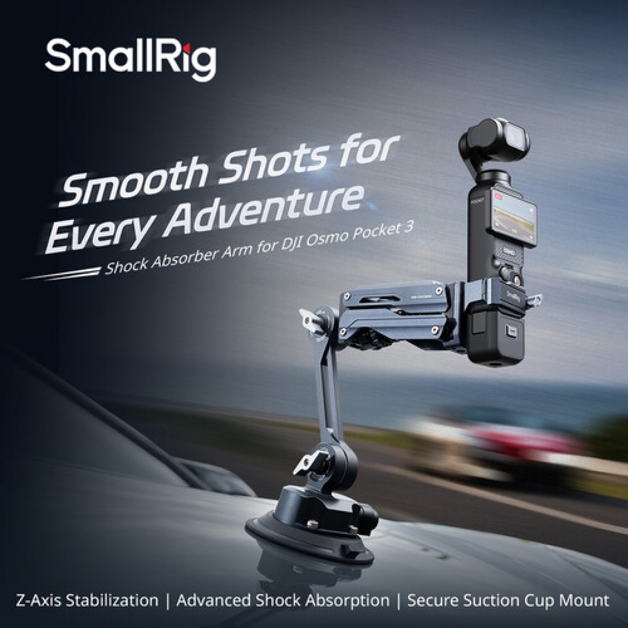 Smallrig SmallRig mini Shock Absorber Arm for DJI Osmo Pocket 3 / GoPro HERO13 / Insta360 X4 5123