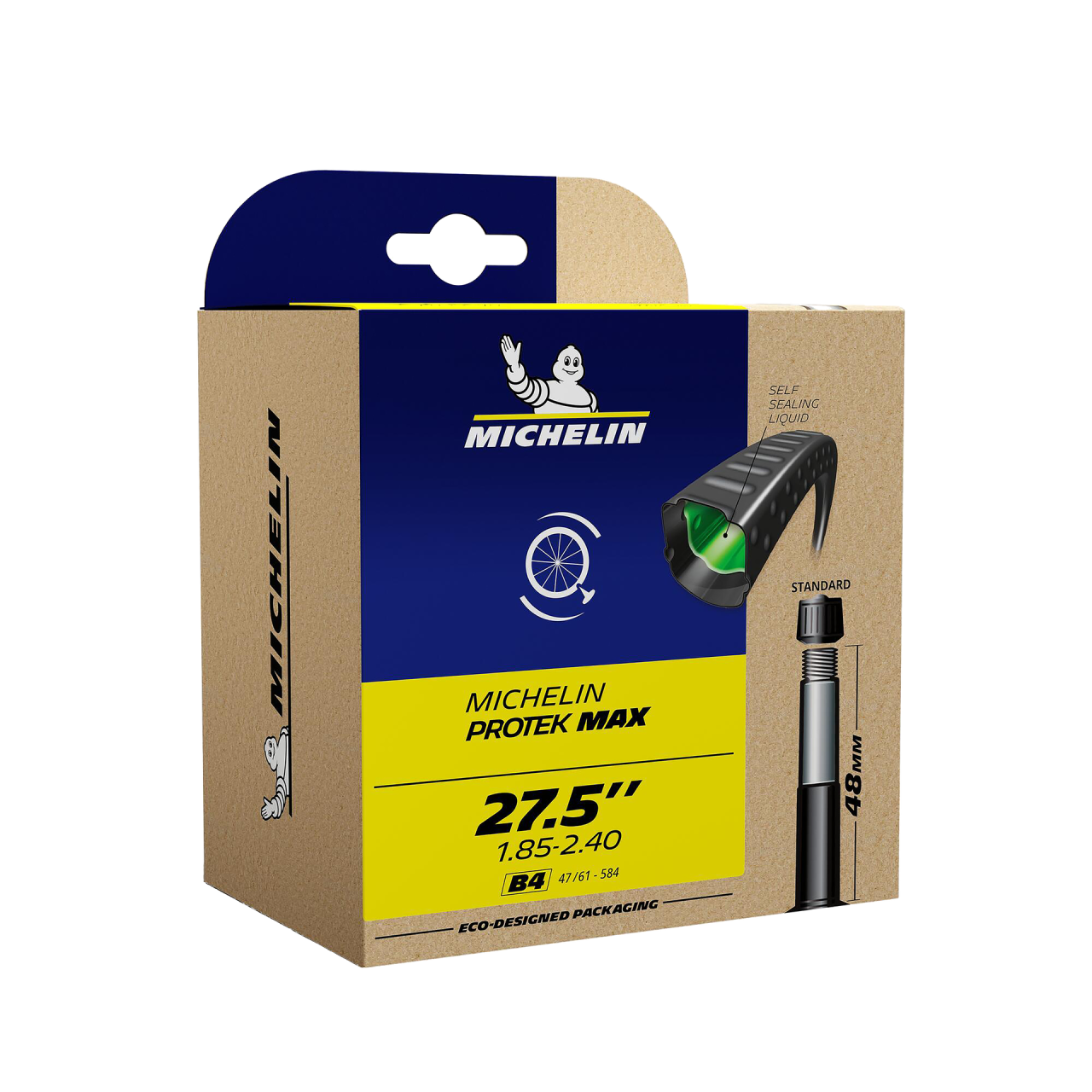 MICHELIN Michelin Camera d'aria Protek Max
27.5x1.85-2.40 47/61-584 VS 48 mm