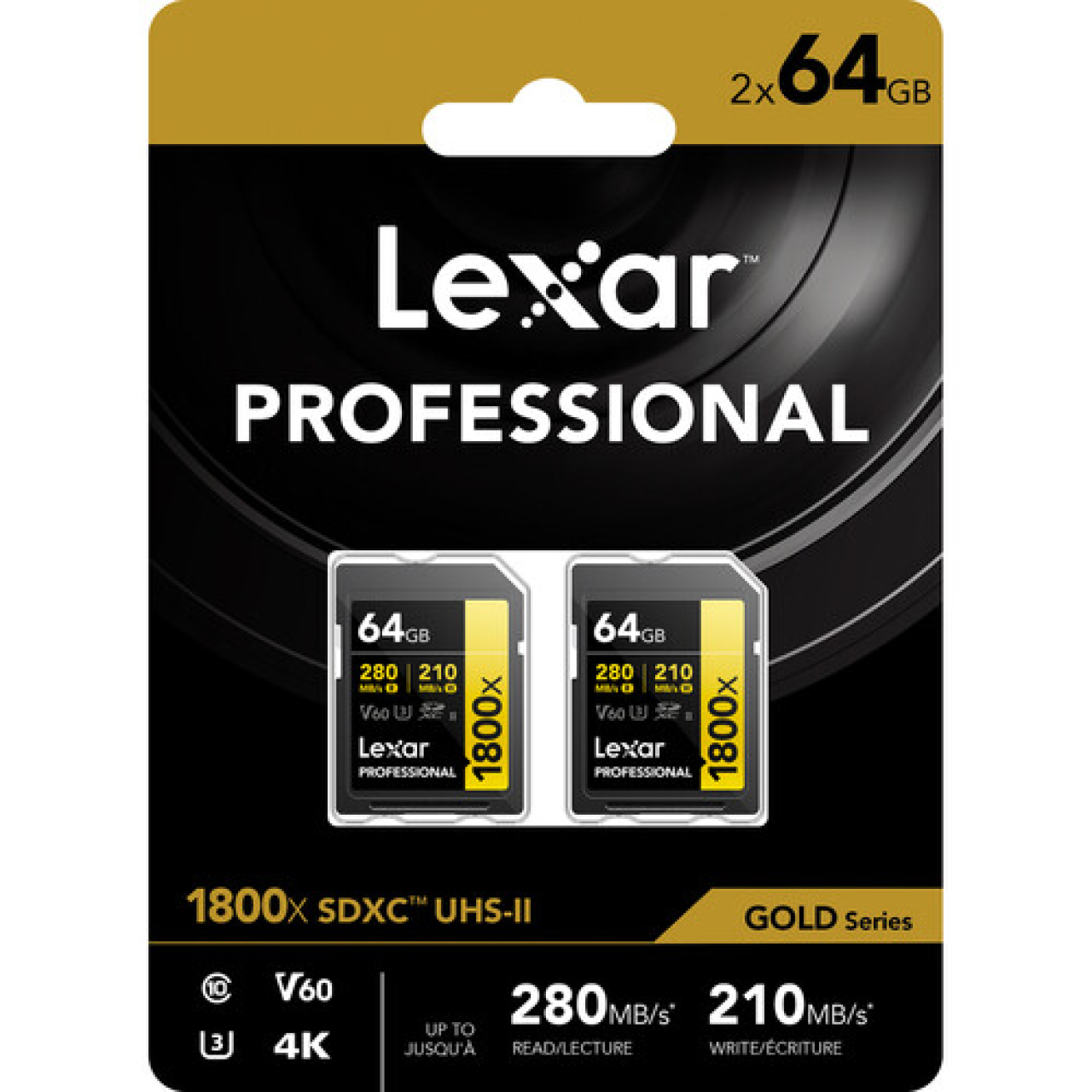 Lexar LEXAR 64GB Bipack LEXAR PRO 1800X SDXC UHS-II