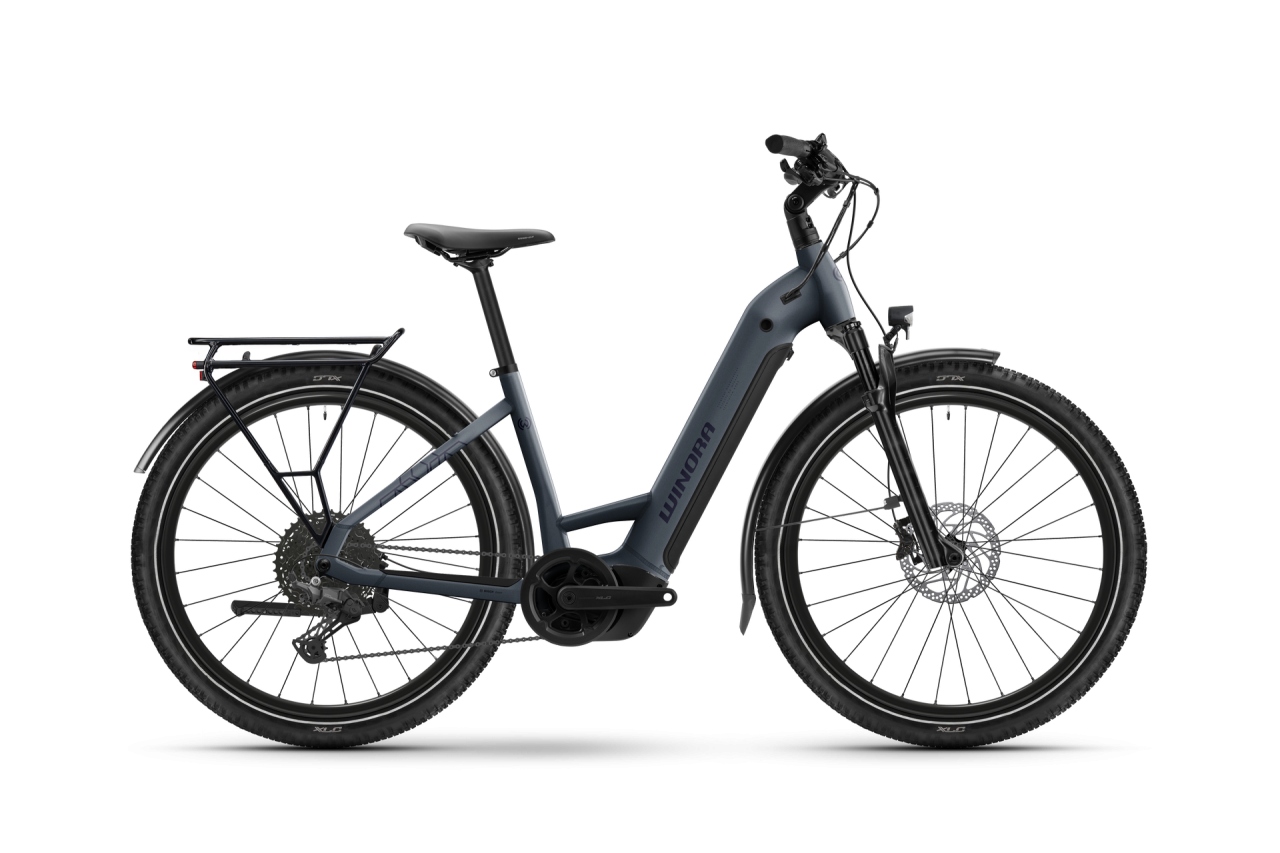 Winora Winora Yucatan X10 Low - Bosch PX - 800Wh - 38 Small - 10v Cues - Plush Pigeon